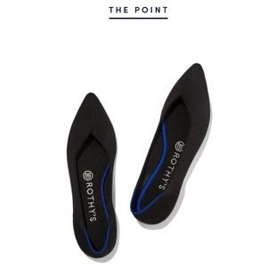 Rothy’s point flats in black